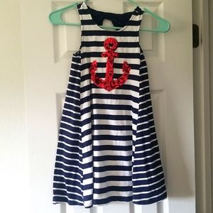 Girl's Size 7 Nautical Dress